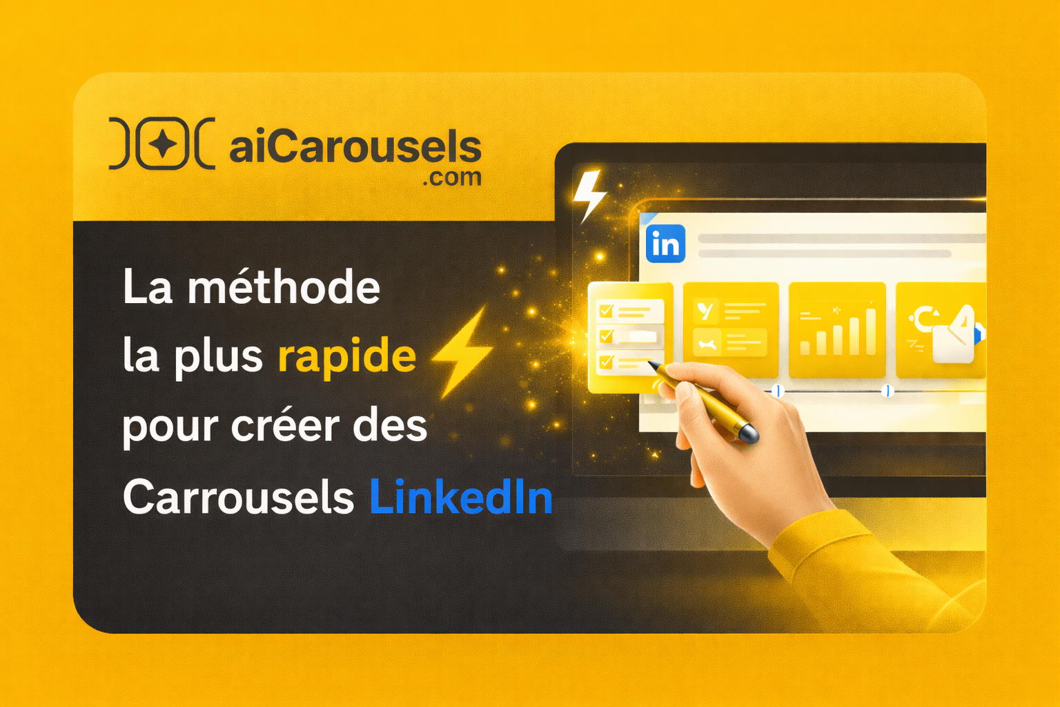 Carrousel LinkedIn pro par IA